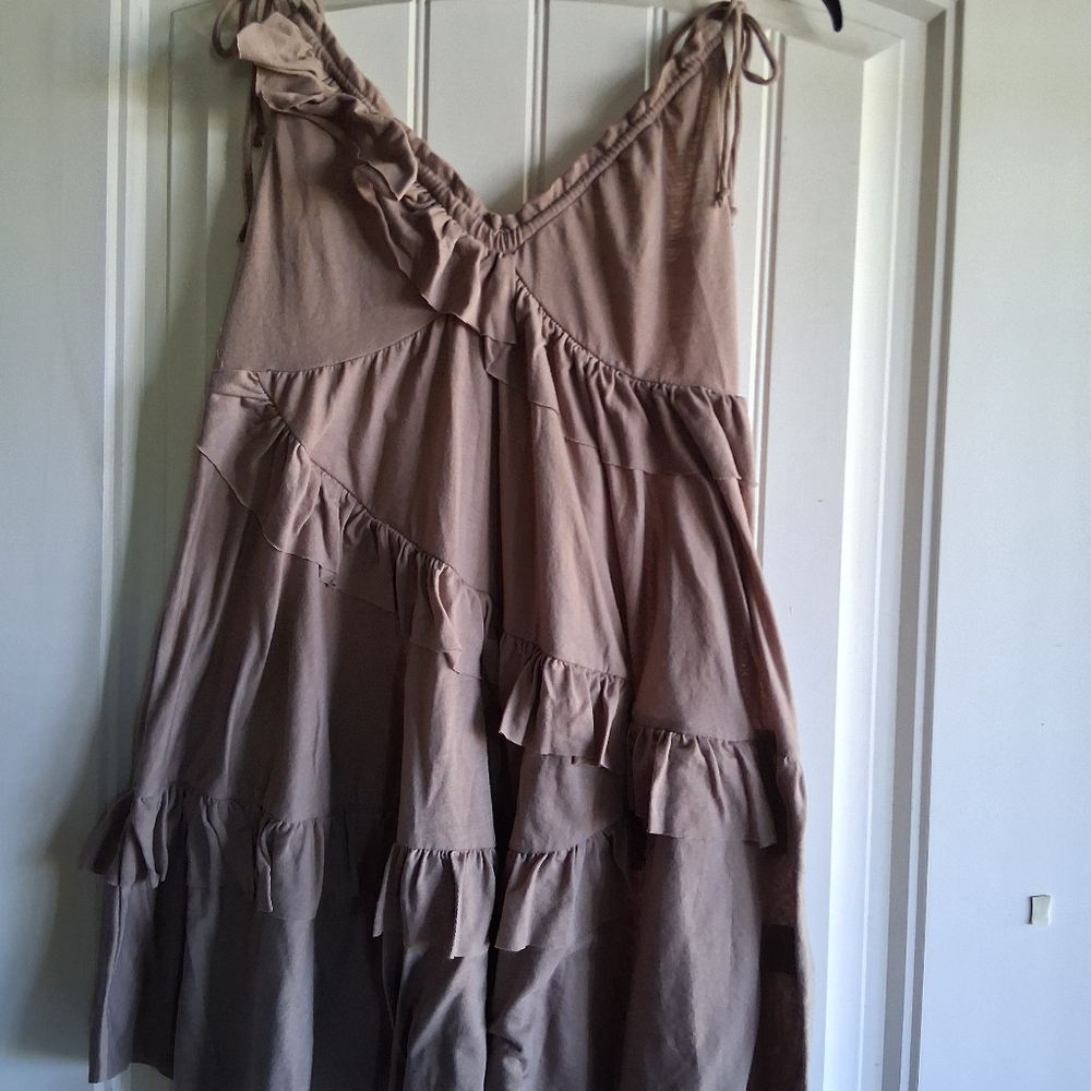 H&M Taupe Sleeveless Dress